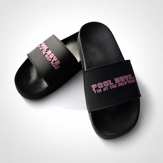 Pink Logo Pool Boyz Sliders